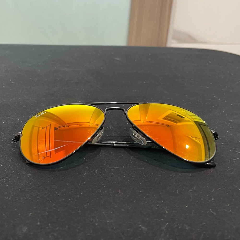 Never used Rayban aviator sunglasses